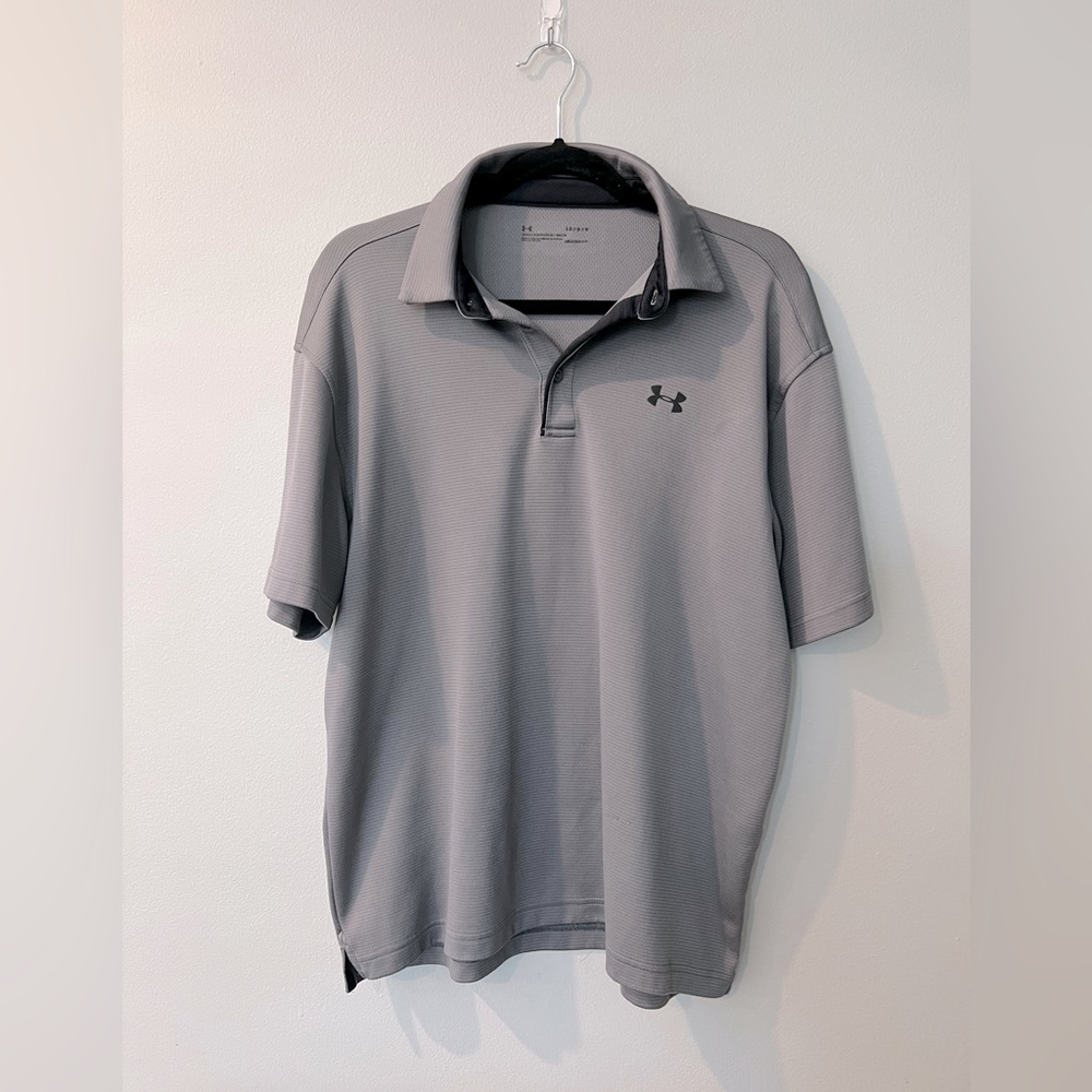 Under Armour Gray Polo, Men’s Large